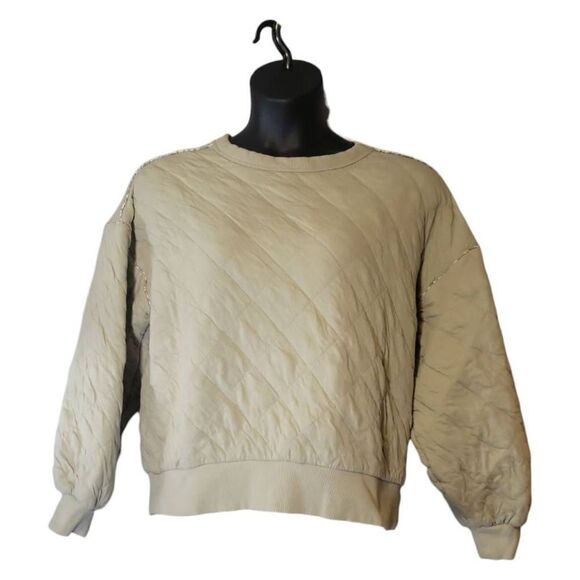 Women’s Universal Thread Green Quilted Sweatshirt Size Large - Picture 1 of 6